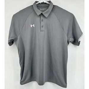 Under Armour Loose Short Sleeve Polo Shirt Gray Men's Size 2XL